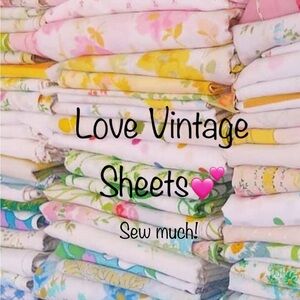 Love Vintage Sheets sew much!  Perfect upcycling fabric. See our Poshmark closet